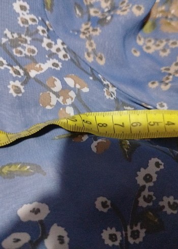 Mavi şifon tunik özel dikimdir birkere giydim - Görsel 5