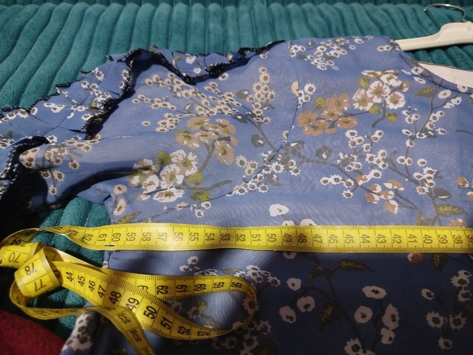 Mavi şifon tunik özel dikimdir birkere giydim - Görsel 3