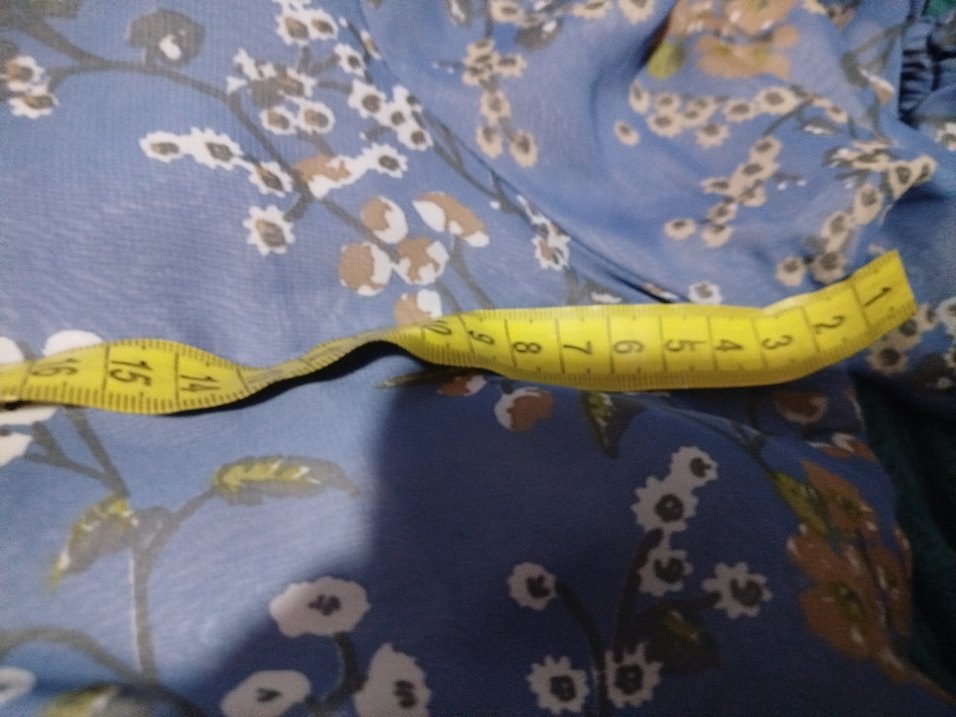 Mavi şifon tunik özel dikimdir birkere giydim - Görsel 4