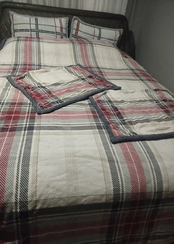 Gri Ekose Desenli Battaniye - Görsel 5