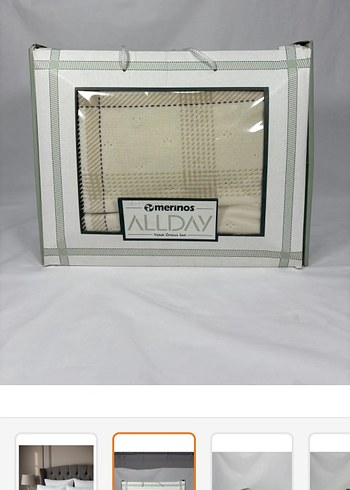 Gri Ekose Desenli Battaniye - Görsel 4