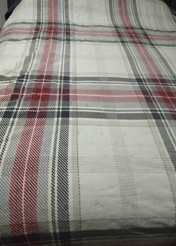 Gri Ekose Desenli Battaniye - Görsel 7