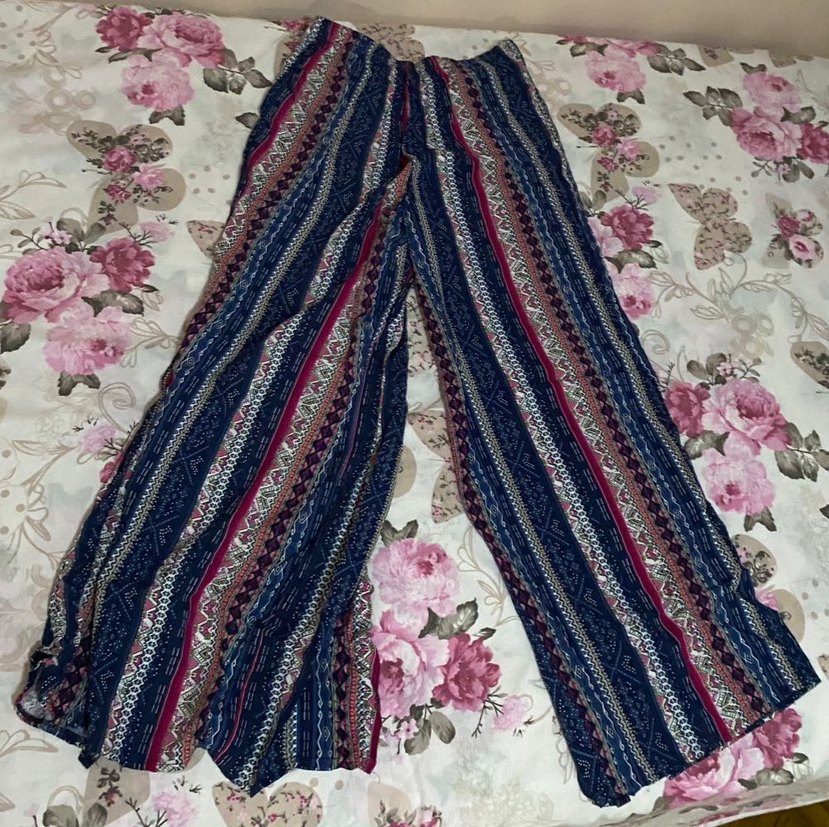 Pilili, Bol Kesim Bohem Kadın Pantolon - Görsel 2