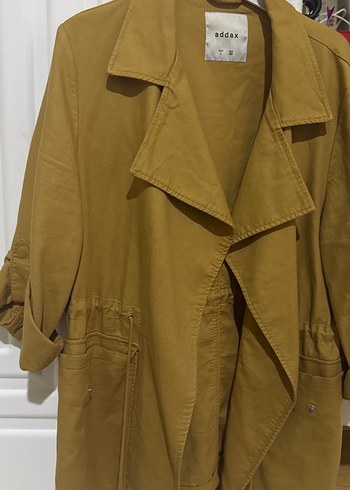 Addax Bej Kadın Midi Keten Ceket - Görsel 2