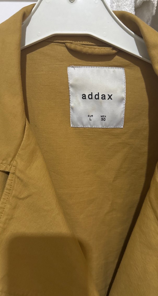 Addax Bej Kadın Midi Keten Ceket - Görsel 3