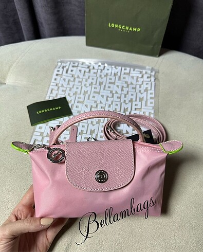  Beden pembe Renk Longchamp pounch mini
