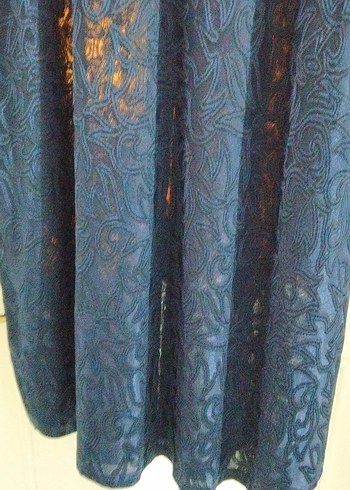 Kadın Lacivert Uzun Bohem Kolsuz Elbise - Görsel 7