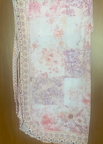 Dantel Detaylı Pembe Bohem Mayo - Görsel 4