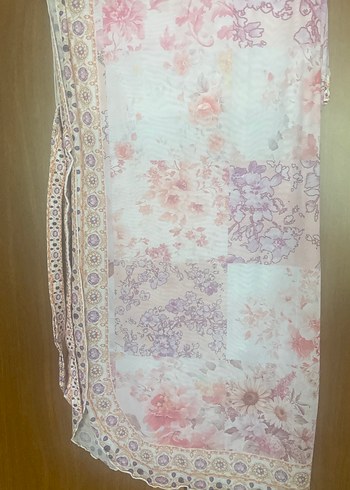 Dantel Detaylı Pembe Bohem Mayo - Görsel 5