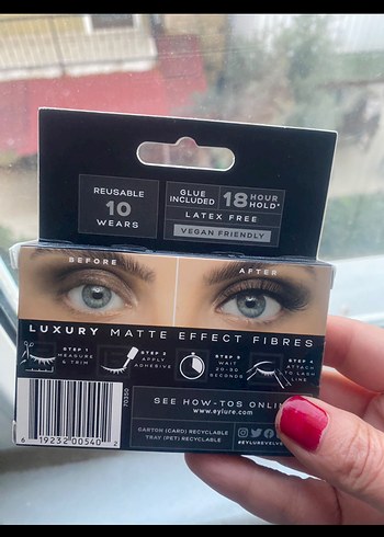 Eylure Luxe Velvet Noir Siyah Takma Kirpik - Görsel 2