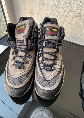 Gri Outdoor Erkek Ayakkabı Velcro Bağcıklı - Görsel 3