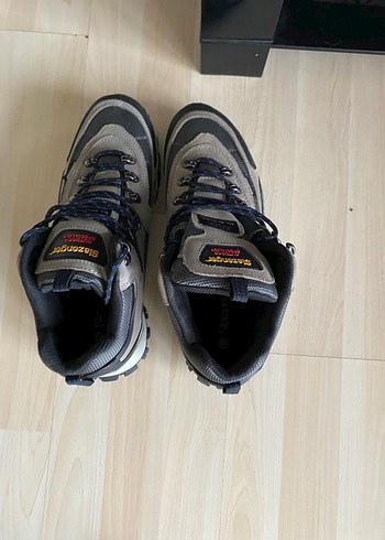 Gri Outdoor Erkek Ayakkabı Velcro Bağcıklı - Görsel 9