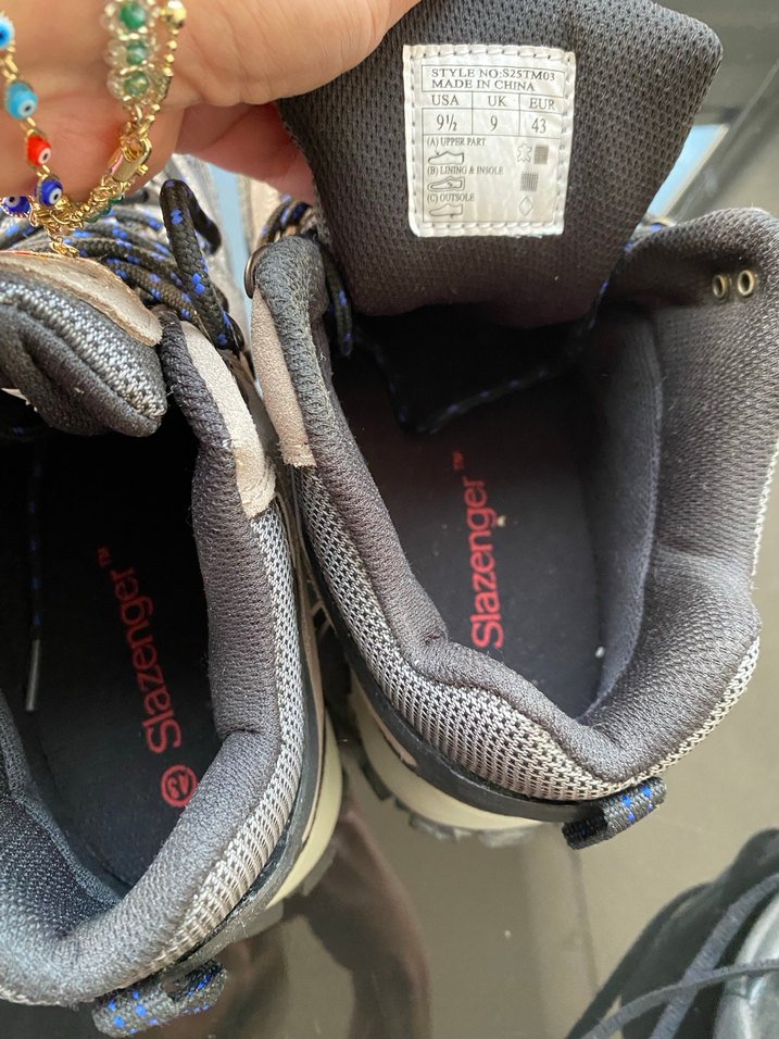 Gri Outdoor Erkek Ayakkabı Velcro Bağcıklı - Görsel 4