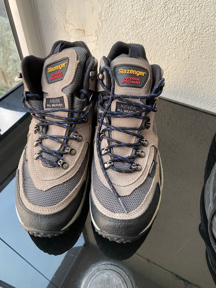 Gri Outdoor Erkek Ayakkabı Velcro Bağcıklı - Görsel 3