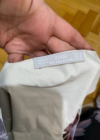 Kadın Kahverengi Batik Desenli Drapeli Mayo - Görsel 4