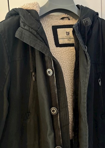 Düğmeli Siyah Erkek Streetwear Mont - Görsel 6