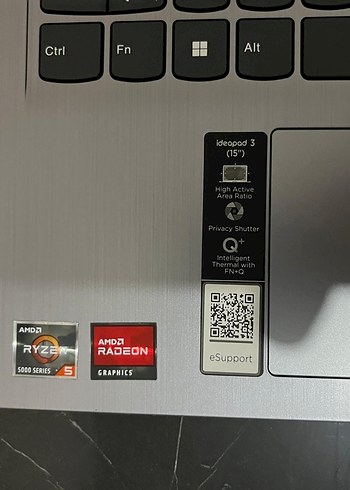 Gri Renkli Laptop Bilgisayar - Görsel 3