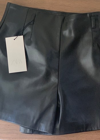 Zara deri şort S beden(Etiketli) - Görsel 6