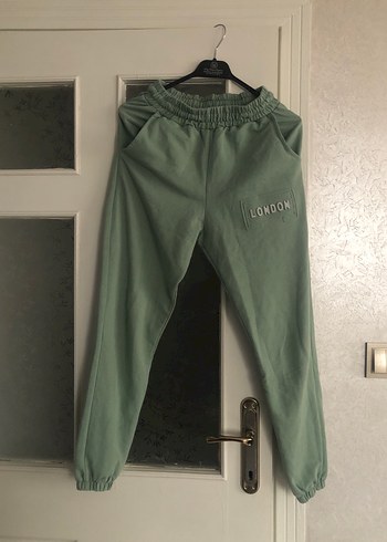 Yeşil Rahat Kesim Kadın Eşofman Altı - Görsel 2