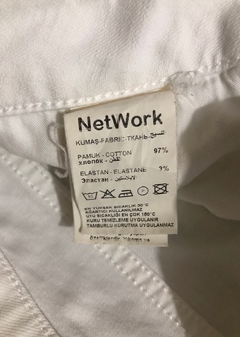 Erkek Beyaz Pamuk Pantolon Regular Fit - Görsel 3