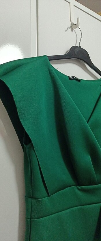 xl Beden yeşil Renk Elbise