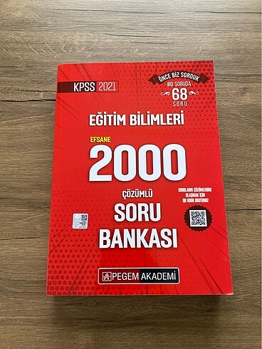 Pegem Eğitim Bilimleri Efsane 2000 Soru Bankası