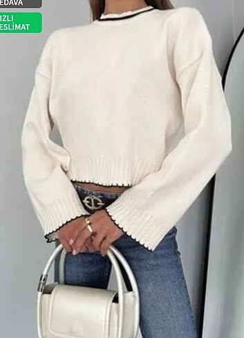 Trendyol & Milla Oversize İspanyol Kol Triko Kazak