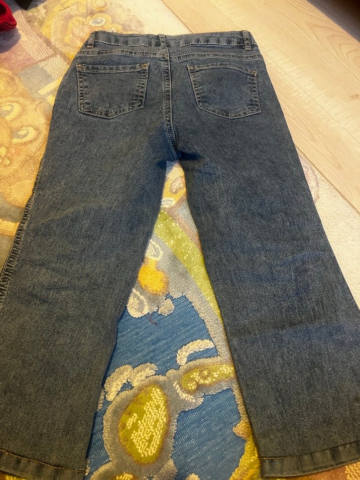 Kız çocuk Normal Kesim Kot Pantolon - Görsel 4