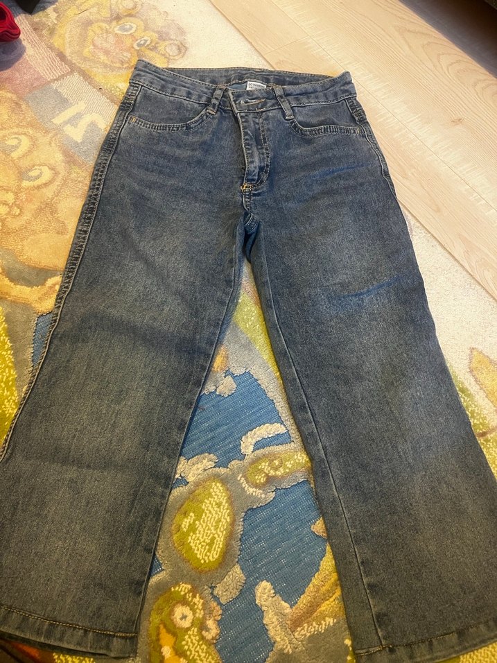 Kız çocuk Normal Kesim Kot Pantolon - Görsel 2