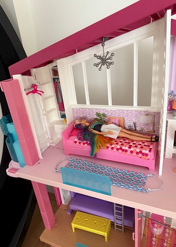 Pembe Oyuncak Ev ve Karavan Seti