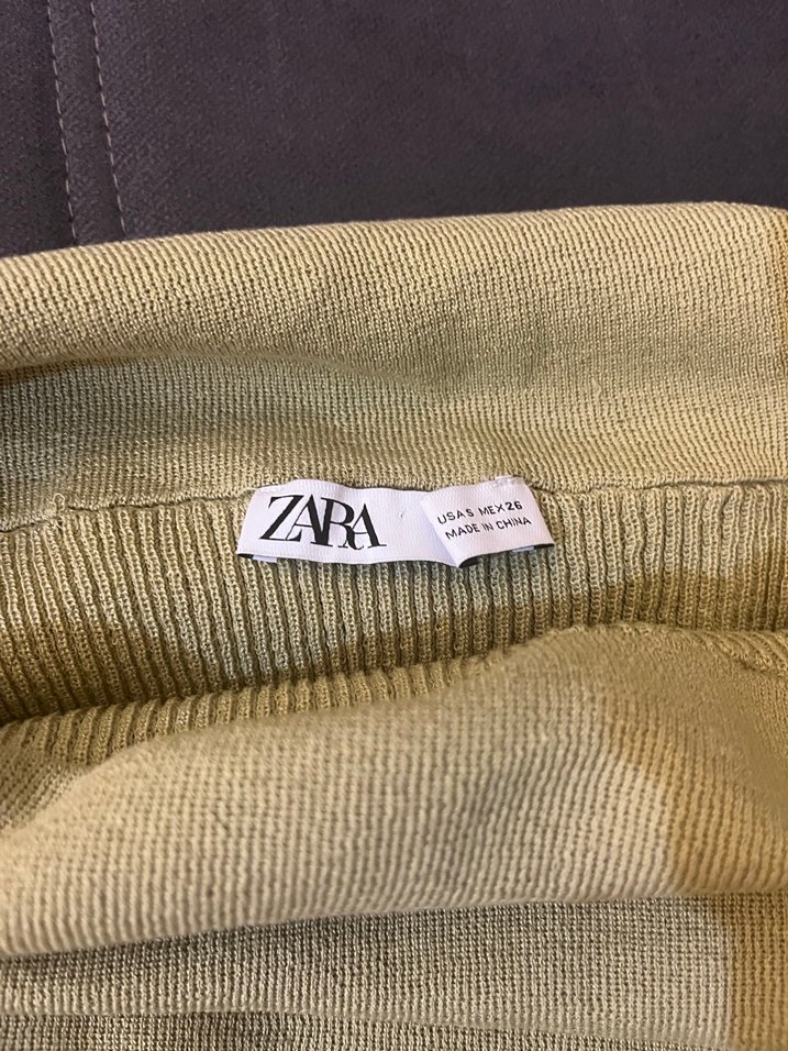 Sarı Triko Boğazlı İnce Kadın Kazak - Görsel 5