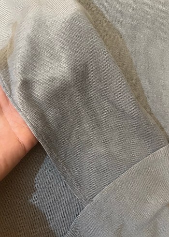 Gri Kadın Bisiklet Yaka Uzun Kollu Keten Kazak - Görsel 7