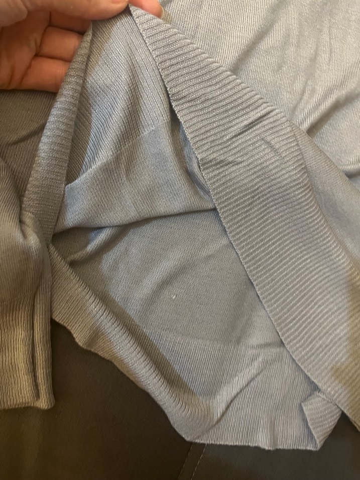 Gri Kadın Bisiklet Yaka Uzun Kollu Keten Kazak - Görsel 4