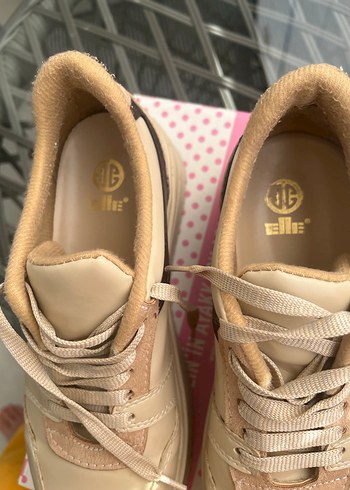 Bej Kadın Platform Spor Ayakkabı - Görsel 5