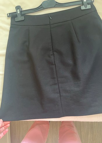 Siyah Mini Ofis Eteği - Görsel 3