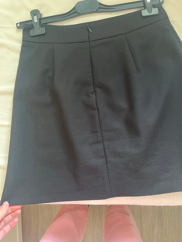 Siyah Mini Ofis Eteği - Görsel 3