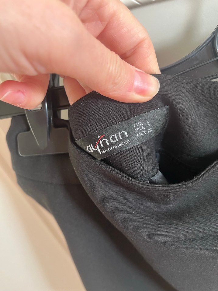 Siyah Mini Ofis Eteği - Görsel 5