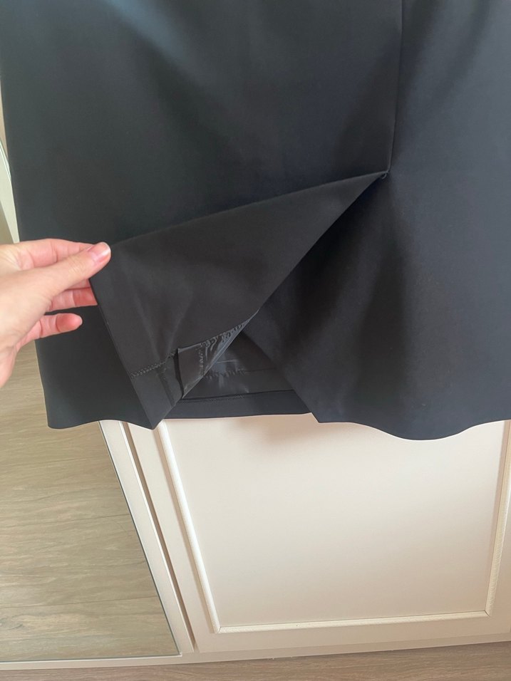 Siyah Mini Ofis Eteği - Görsel 2