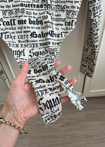 Baskılı Uzun Kollu Hamile Tişörtü - Görsel 4