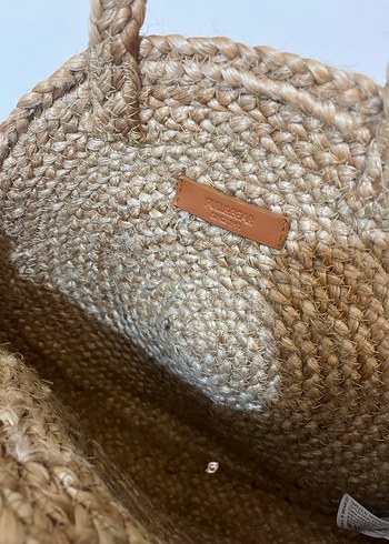 Bej Örgü Bohem Kadın Çanta Püsküllü - Görsel 2