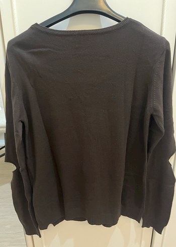 Kahverengi Kadın Uzun Kollu Triko Kazak - Görsel 2