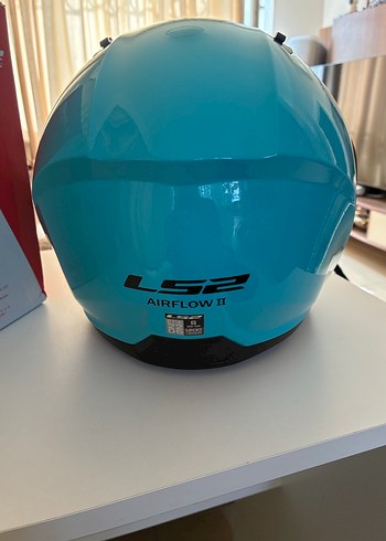 Turkuaz Renkli LS2 Airflow II Etiketi Üzerinde - Görsel 2