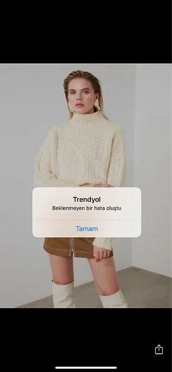 s Beden ten rengi Renk Trendyolmilla ekru örgü detaylı triko kazak