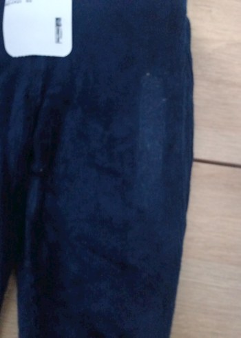 Kız Çocuk Lacivert Süet Tayt - Görsel 4