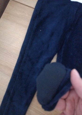 Kız Çocuk Lacivert Süet Tayt - Görsel 5