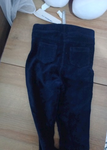 Kız Çocuk Lacivert Süet Tayt - Görsel 6