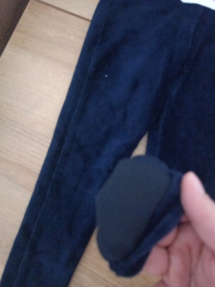 Kız Çocuk Lacivert Süet Tayt - Görsel 5