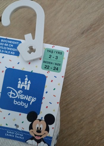 Disney Baby Erkek Çocuk Baskılı Çorap 3'lü - Görsel 3