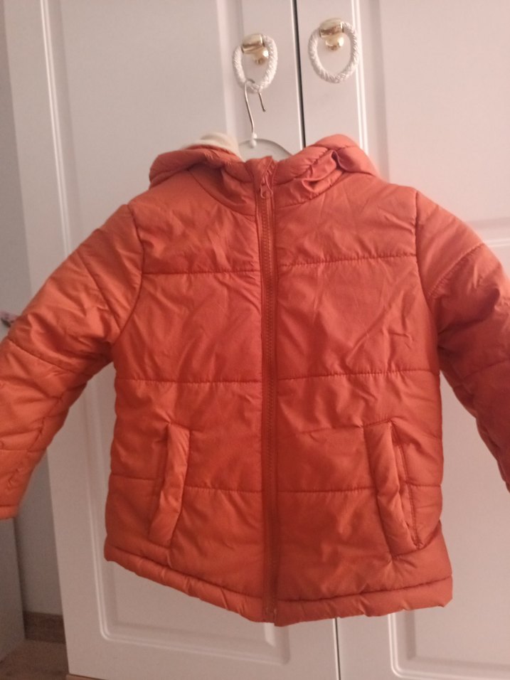 Turuncu Fermuarlı Erkek Çocuk Mont - Görsel 2