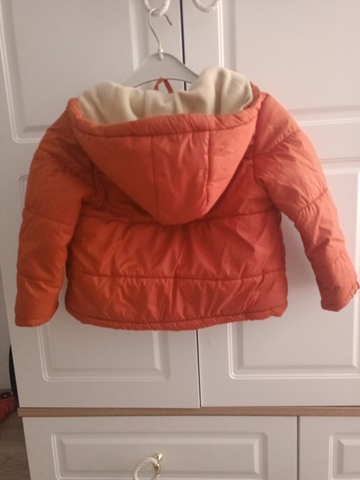 Turuncu Fermuarlı Erkek Çocuk Mont - Görsel 3